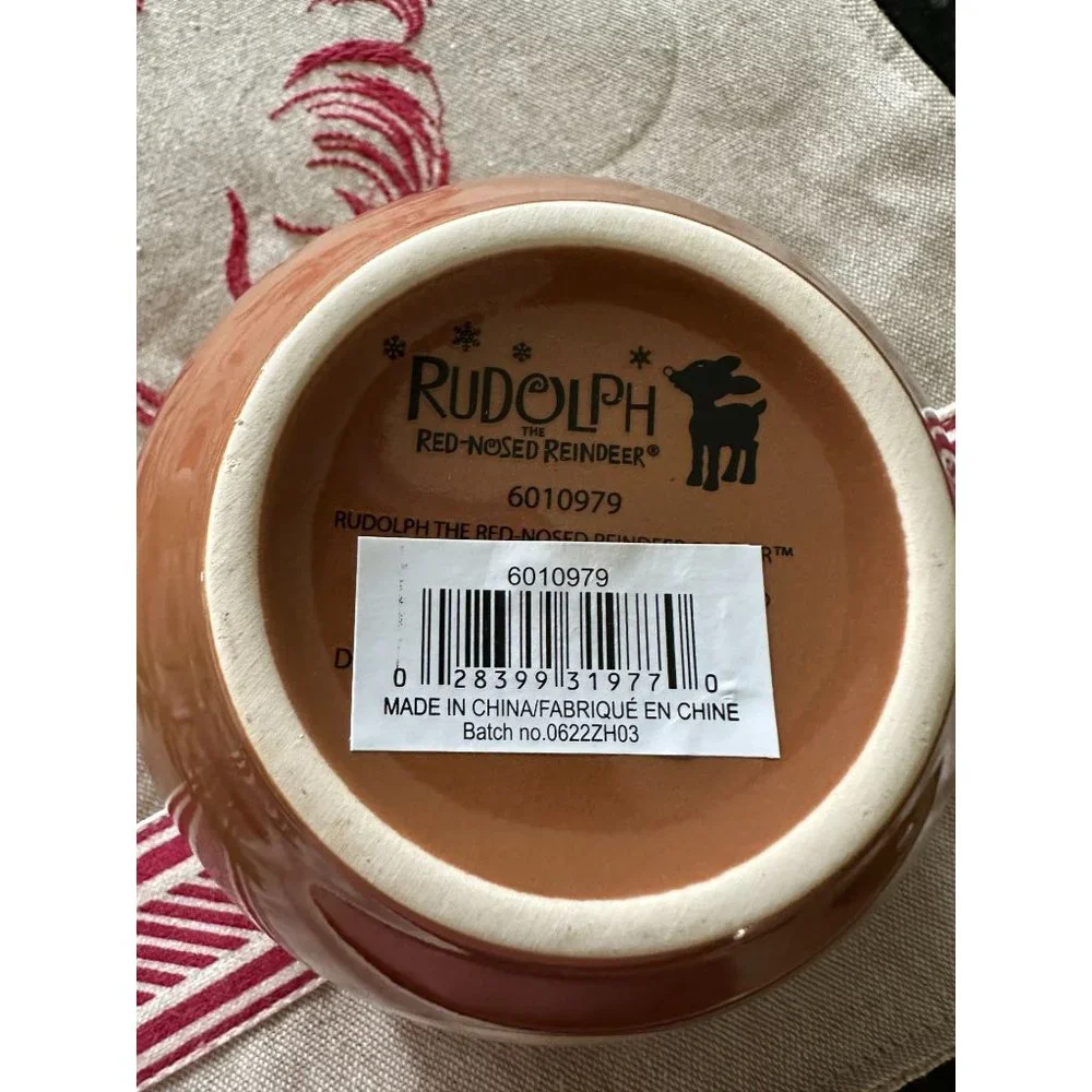 Rudolph 🔴 🦌 the Red Nosed‎ Reindeer Dept 56 latte mug